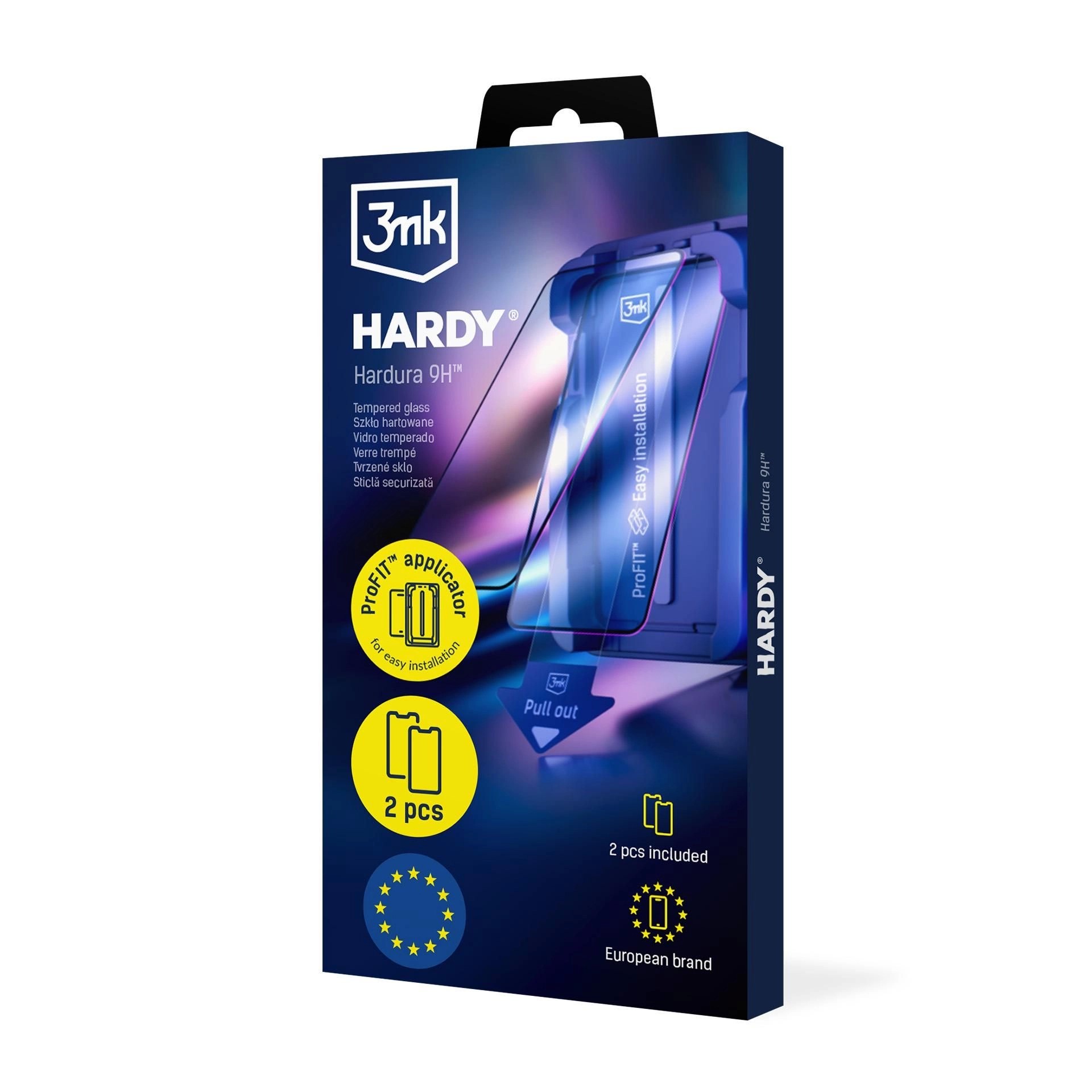 LCD kaitseklaas (2 tk) koos aplikaatoriga 3mk Hardy Hardura 9H Samsung S947 S26 Plus must - Image 3