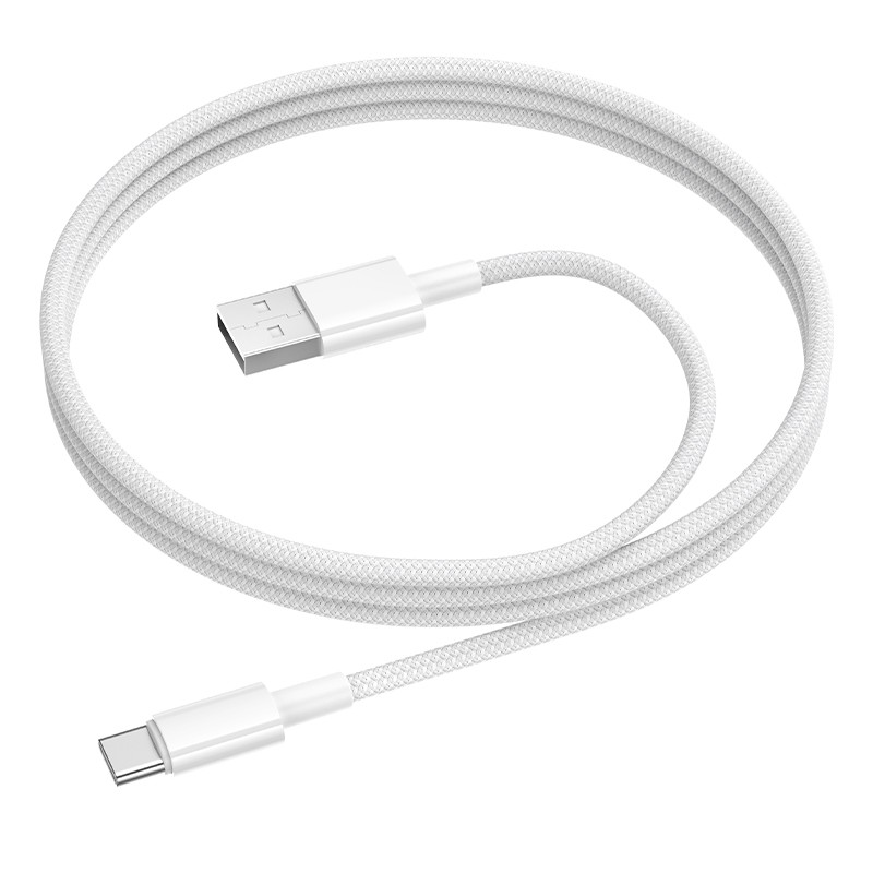 Laadimisjuhe Borofone BX117 USB-A to USB-C 1.0m valge - Image 2