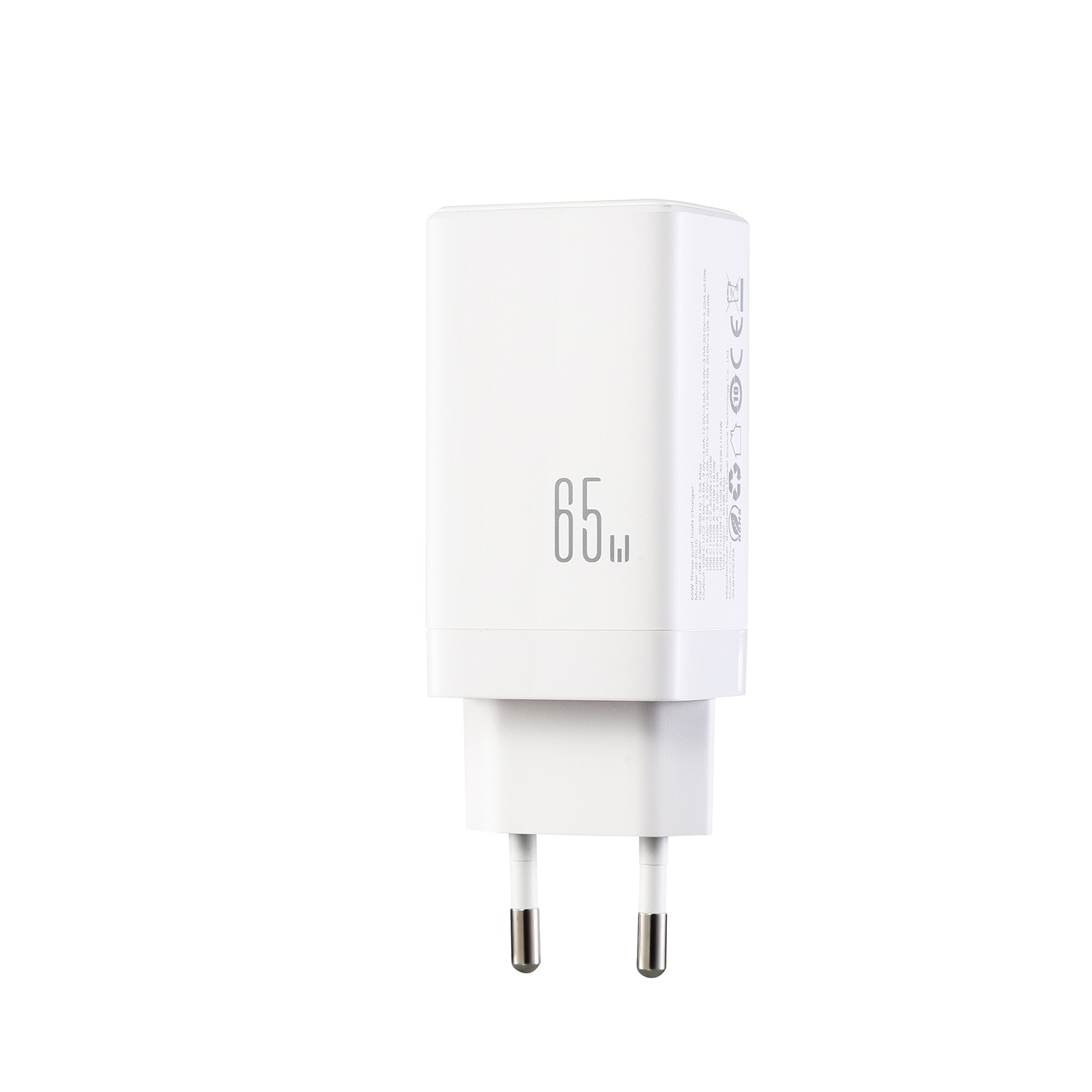 Laadija Joyroom JR-TG10 GaN 65W 2xUSB-C/USB-A + USB-C to USB-C 100W 1.2m cable valge - Image 2