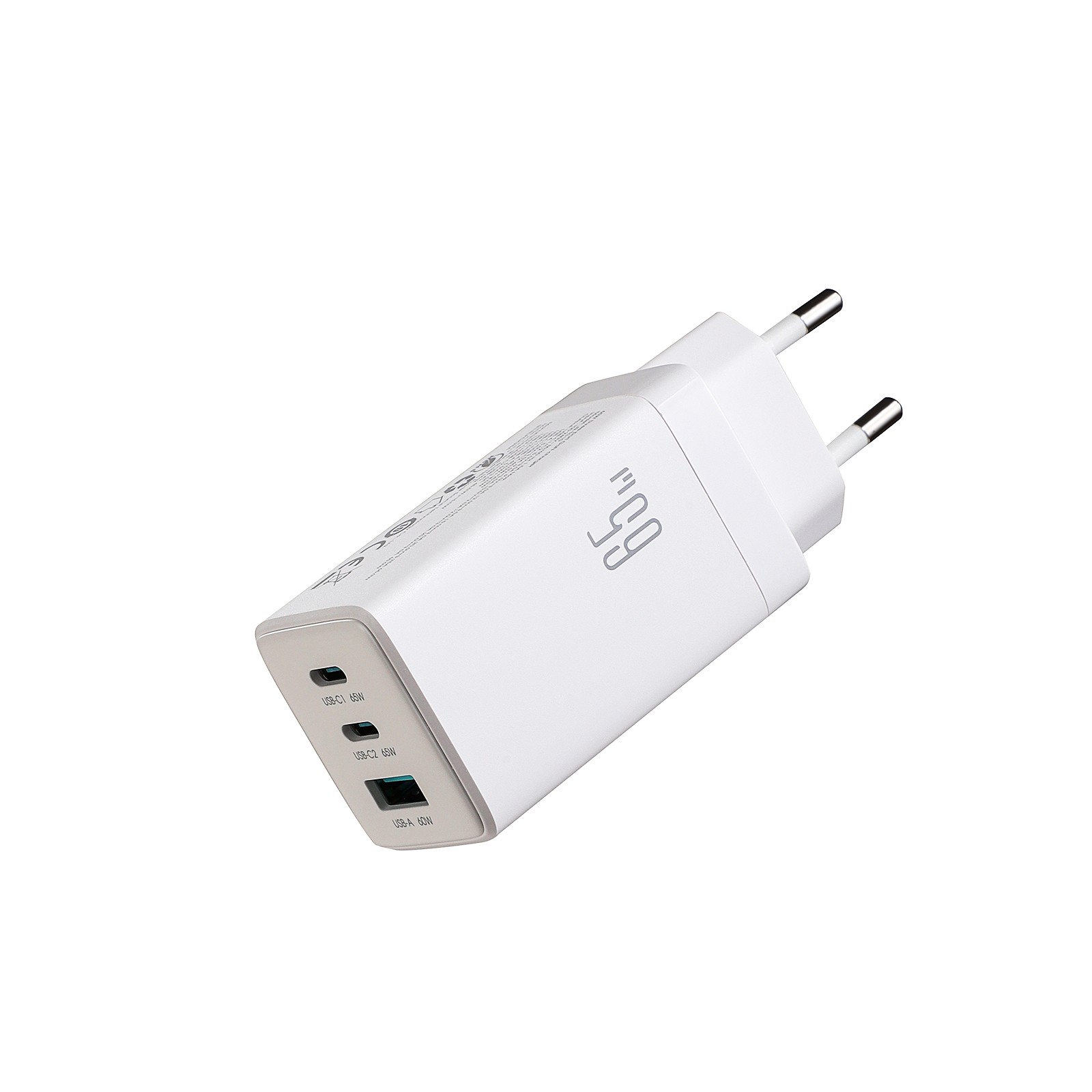 Laadija Joyroom JR-TG10 GaN 65W 2xUSB-C/USB-A + USB-C to USB-C 100W 1.2m cable valge - Image 5