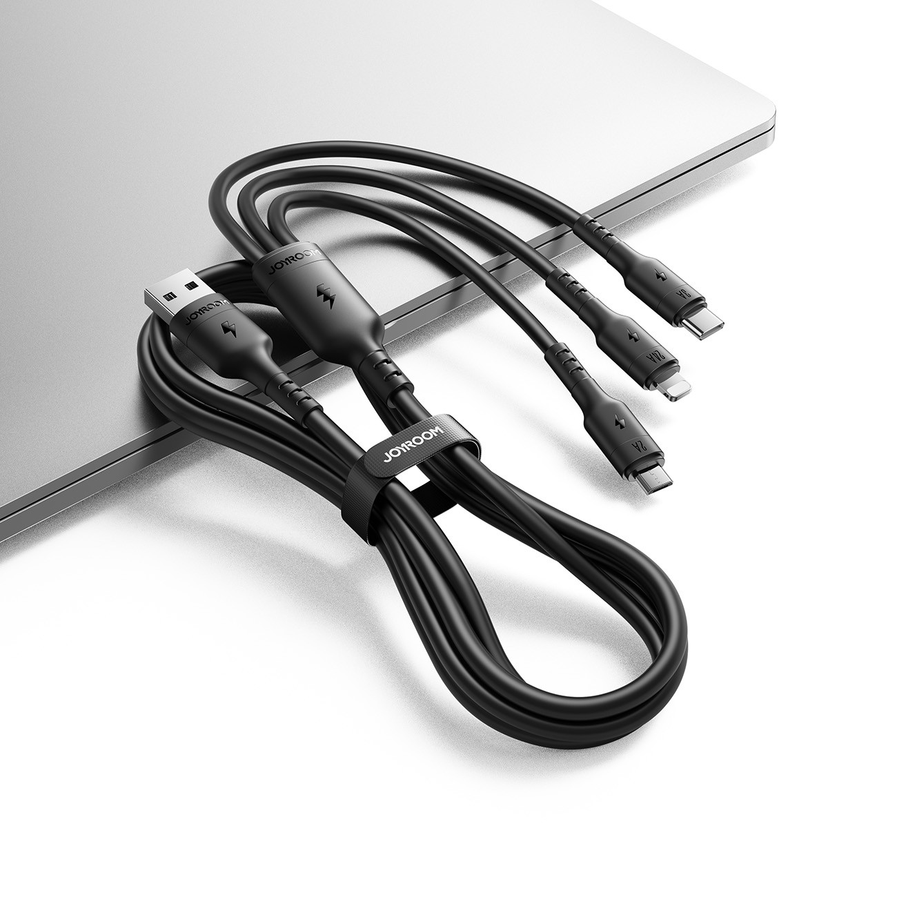 Laadimisjuhe Joyroom S-A61 USB-A to USB-C/Lightning/MicroUSB 3.5A 1.2m must - Image 3