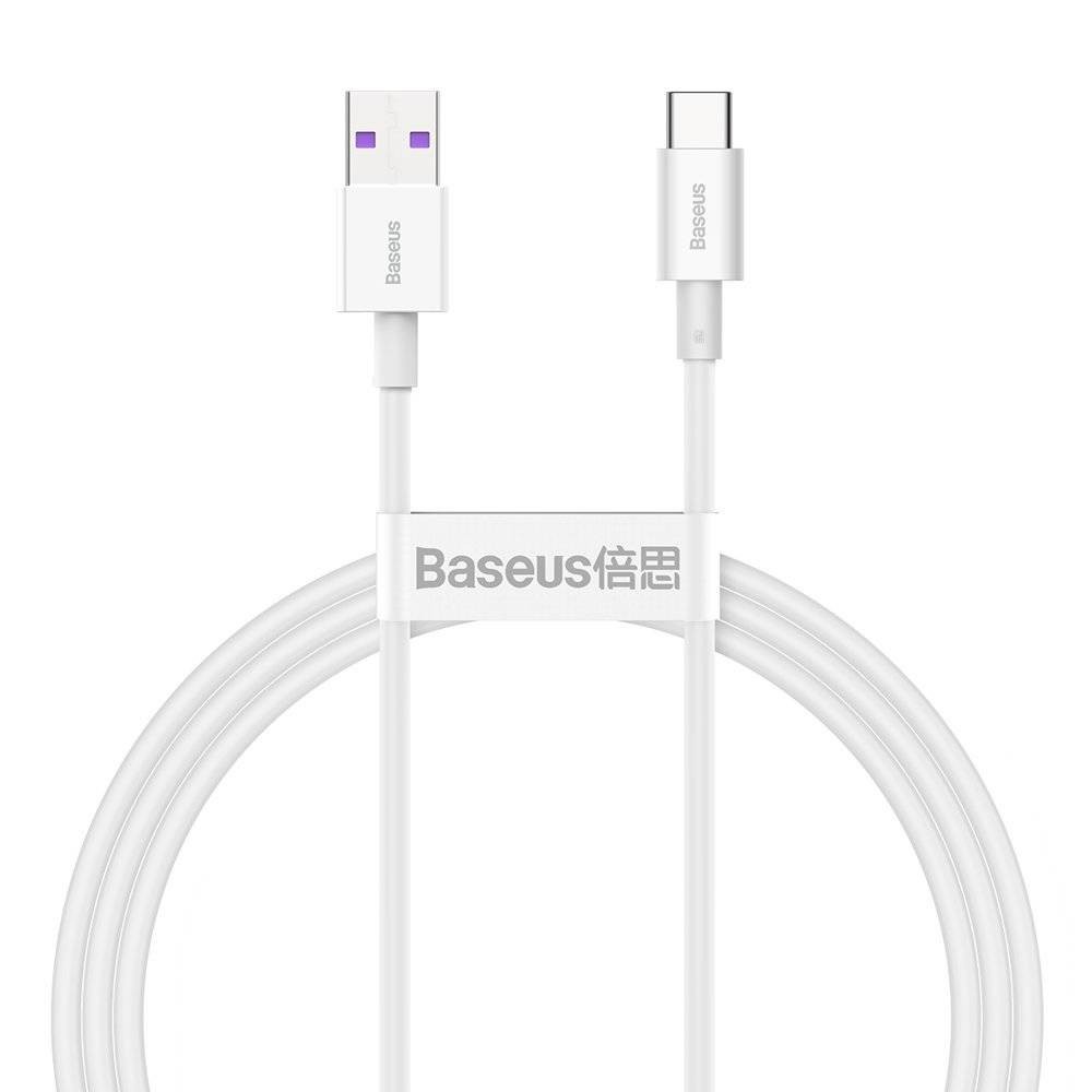USB kaabel Baseus Superior alates USB kuni Type-C 66W 2.0m valge CATYS-A02