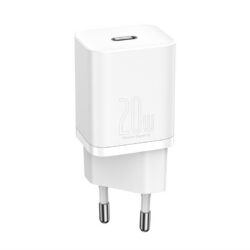 Laadija Baseus Super Si 20W USB-C valge CCSUP-B02
