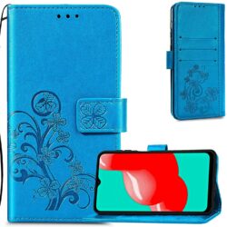 Telefoniümbris Flower Book Samsung A145 A14 4G/A146 A14 5G sinine