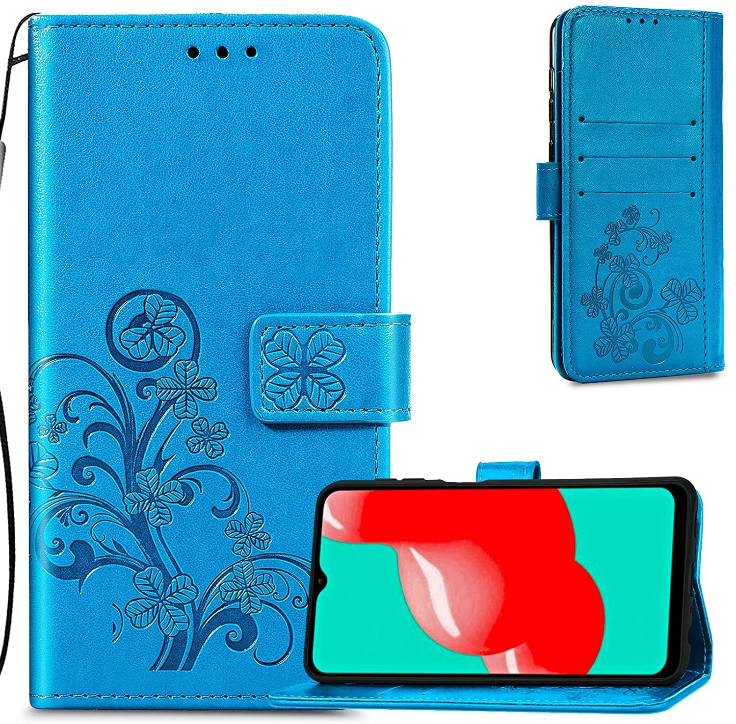 Telefoniümbris Flower Book Samsung A546 A54 5G sinine