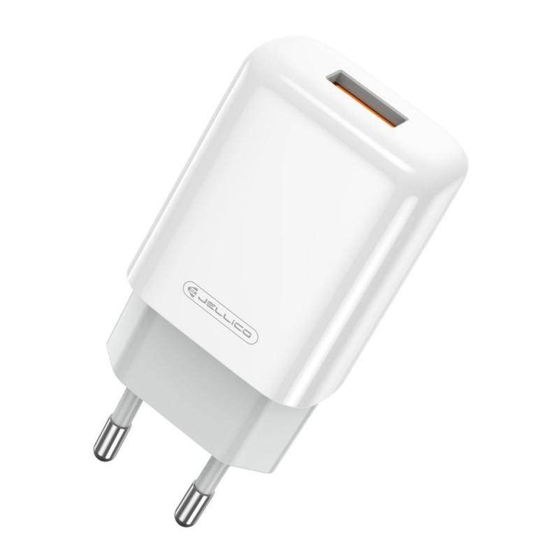 Laadija Jellico EU01 2.4A USB-A valge