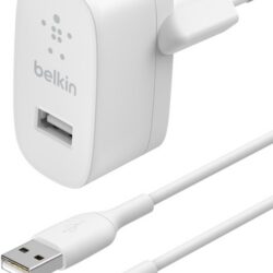 Laadija Belkin Boost Charge 12W USB-A + USB-A to Lightning cable 1.0m valge