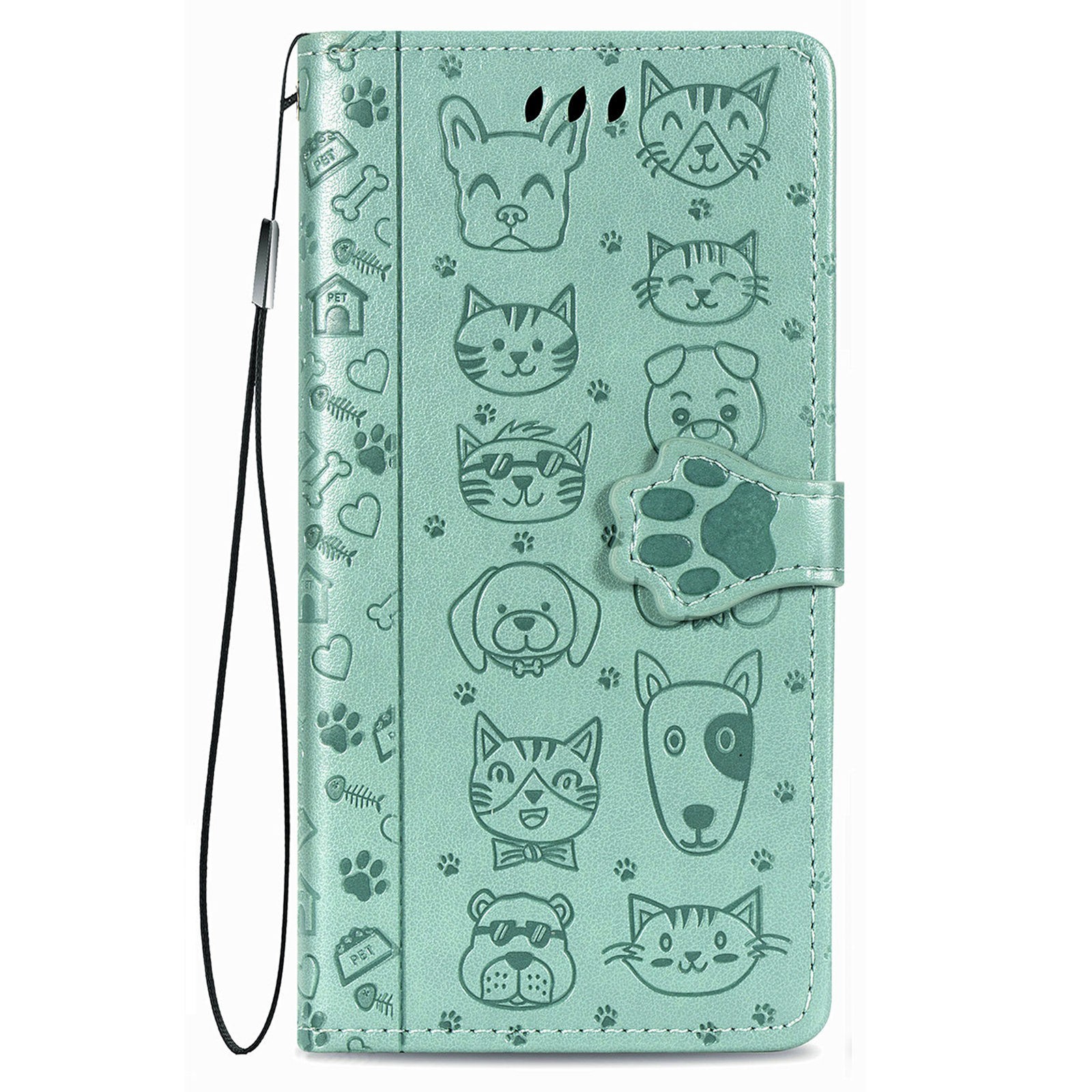 Telefoniümbris Cat-Dog Samsung A145 A14 4G/A146 A14 5G roheline