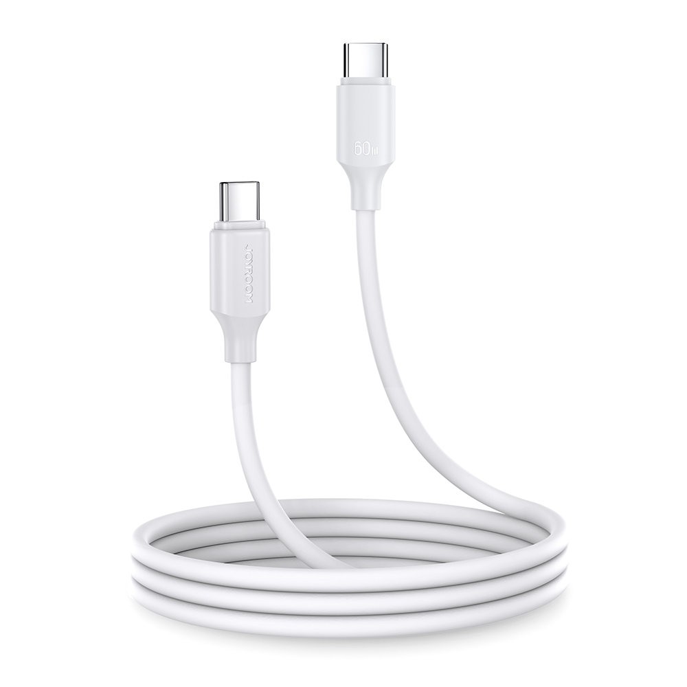 Laadimisjuhe Joyroom S-CC060A9 Type-C to Type-C 60W 1.0m valge