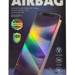 LCD kaitsev karastatud klaas 18D Airbag Shockproof Apple iPhone 15 Plus must