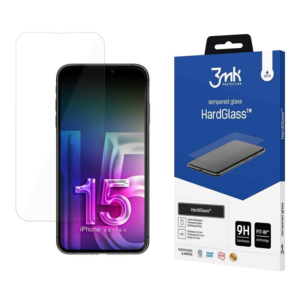 LCD kaitsev karastatud klaas 3mk Hard Glass Apple iPhone 15 Plus