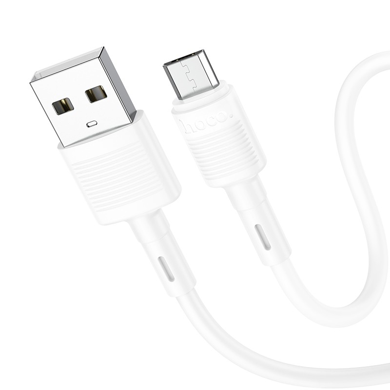 Laadimisjuhe Hoco X83 USB-A to MicroUSB 1.0m valge