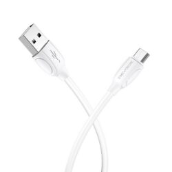 Laadimisjuhe Borofone BX19 USB-A to MicroUSB 1.0m valge