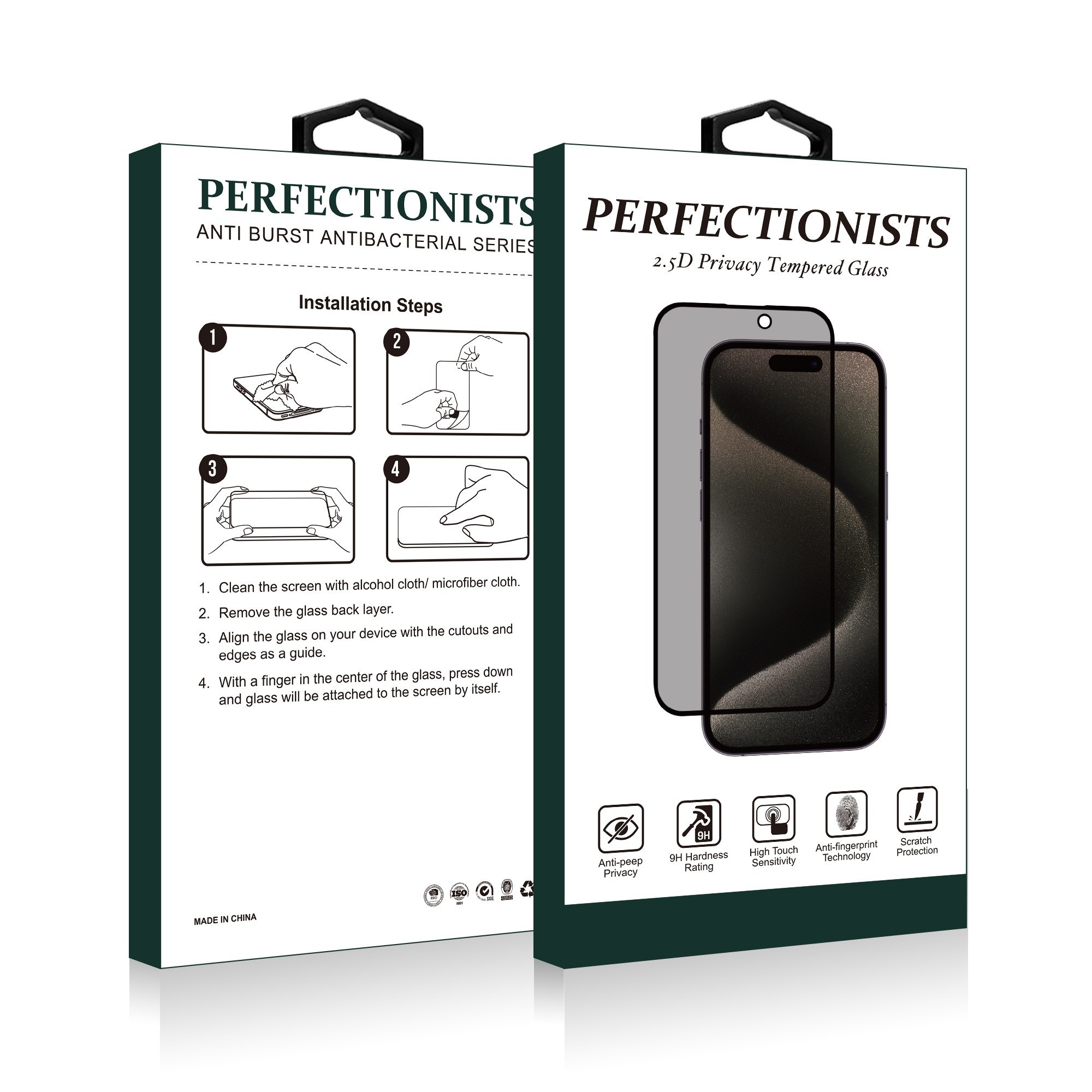 LCD kaitsev karastatud klaas 2.5D Privacy Perfectionists Samsung A366 A36 5G must