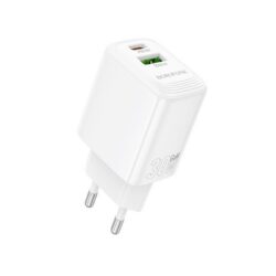 Laadija Borofone BN29 30W USB-C/USB-A valge