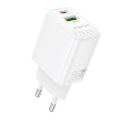 Laadija Borofone BN27 20W USB-C/USB-A valge