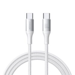 Laadimisjuhe Joyroom S-A28 USB-C to USB-C 60W 1.0m valge