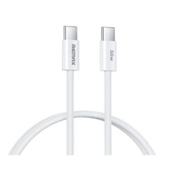 Laadimisjuhe Remax RC-C010 USB-C to USB-C 30W 1.0m valge