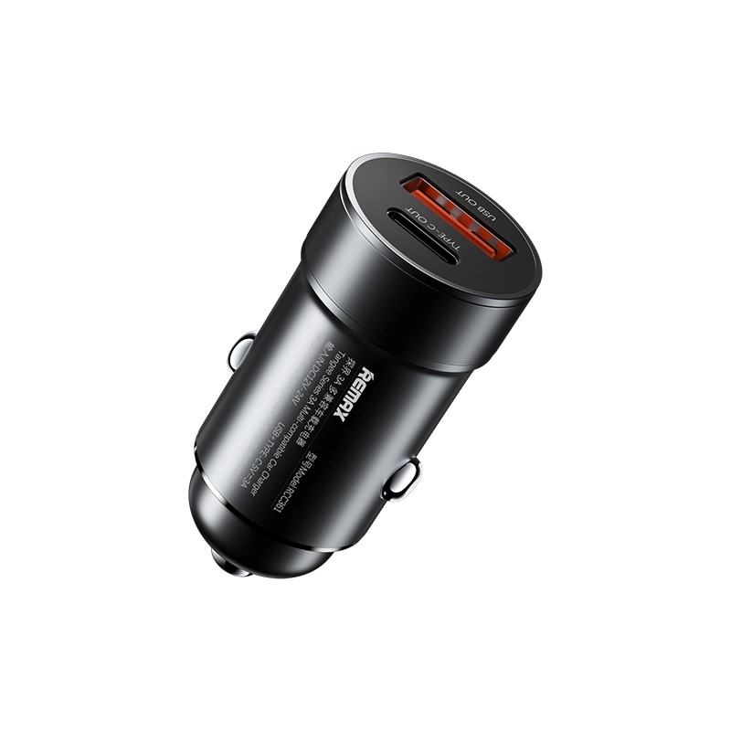 Autolaadija Remax RCC361 15W USB-C/USB-A must