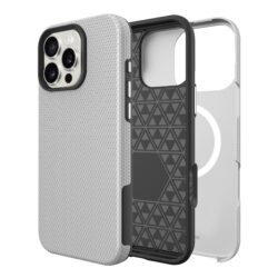 Telefoniümbris Perfectionists Triangle Mag Case Apple iPhone 17 Pro hõbedane