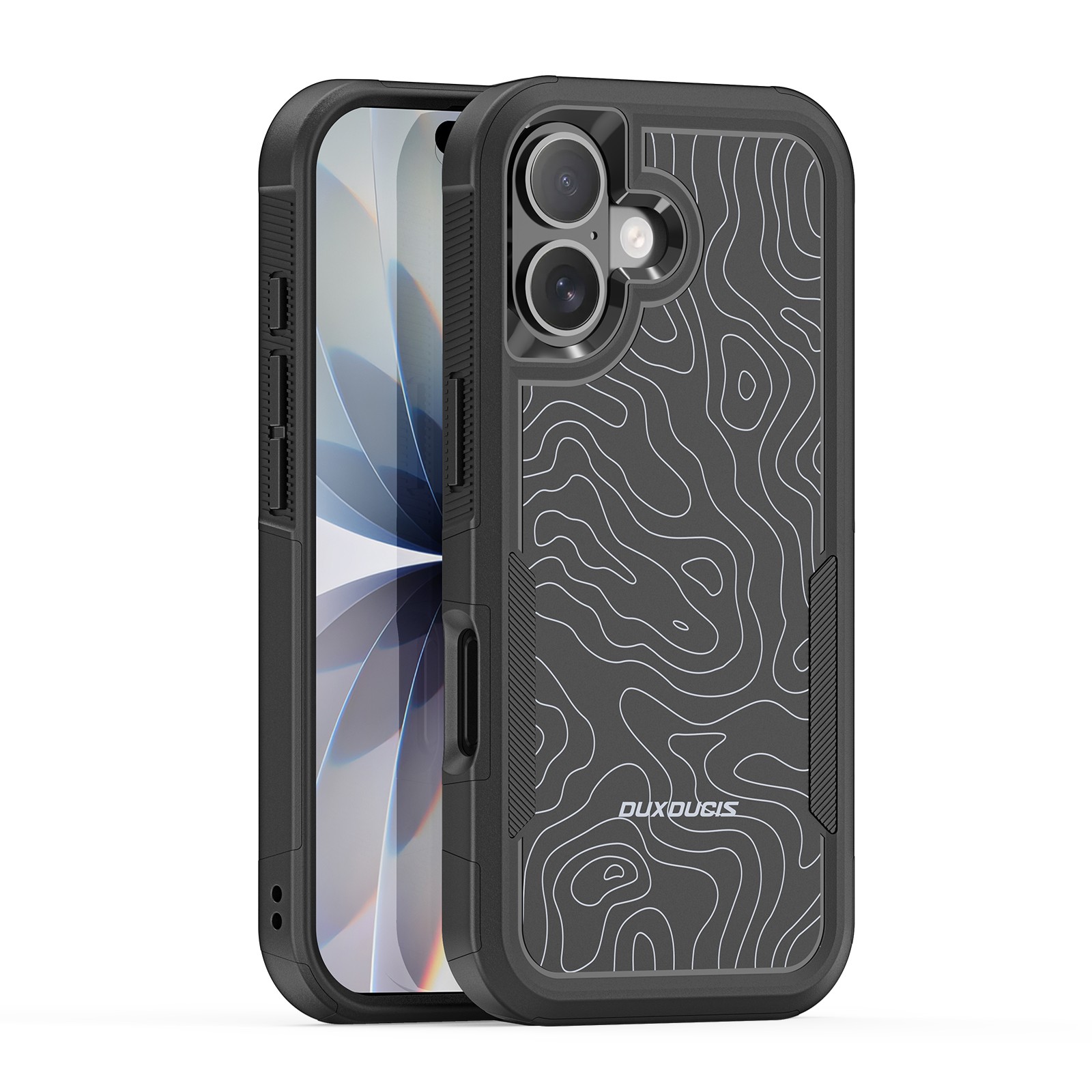 Telefoniümbris Dux Ducis Shld Apple iPhone 17 must (Contour Pattern)