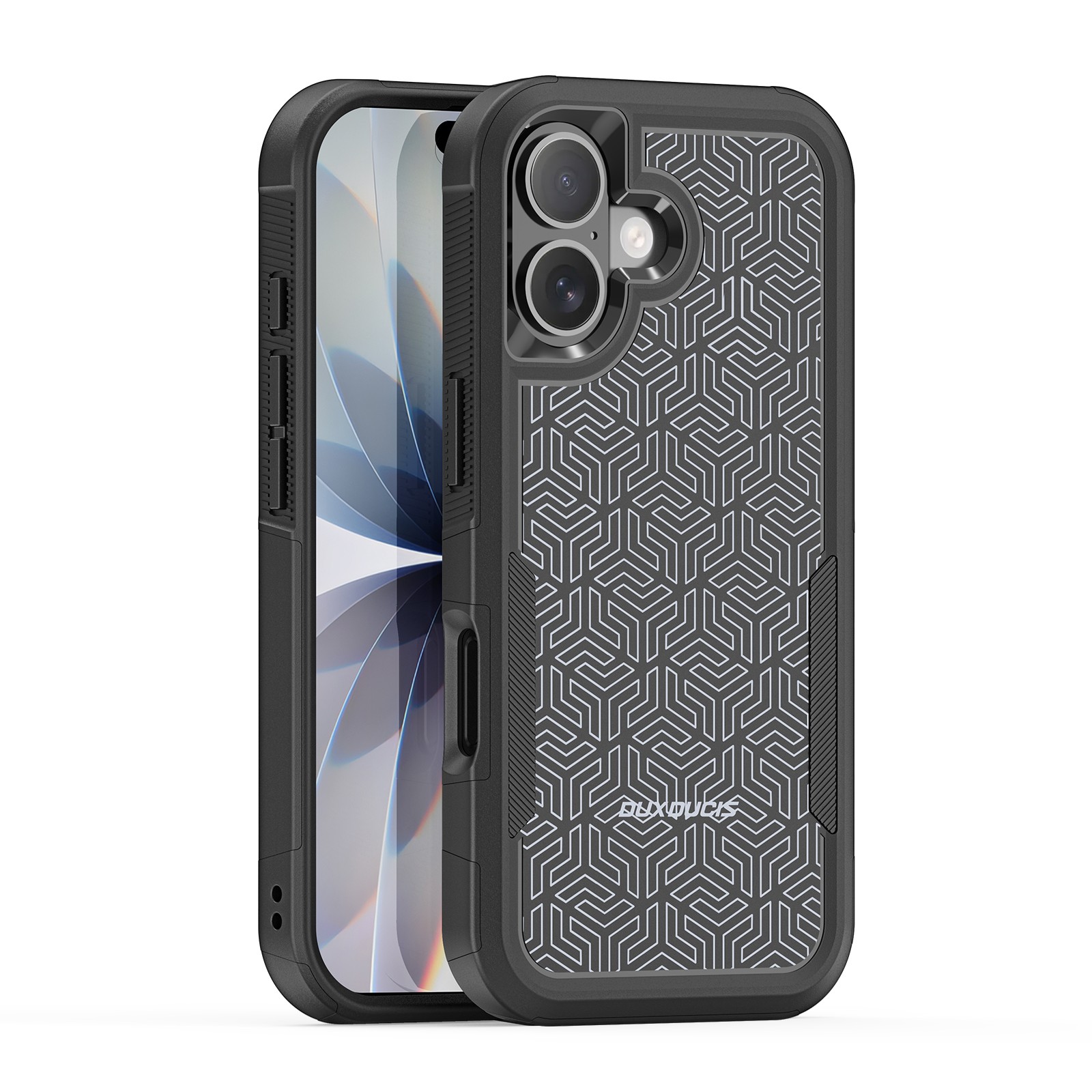 Telefoniümbris Dux Ducis Shld Apple iPhone 17 must (Triangle Pattern)
