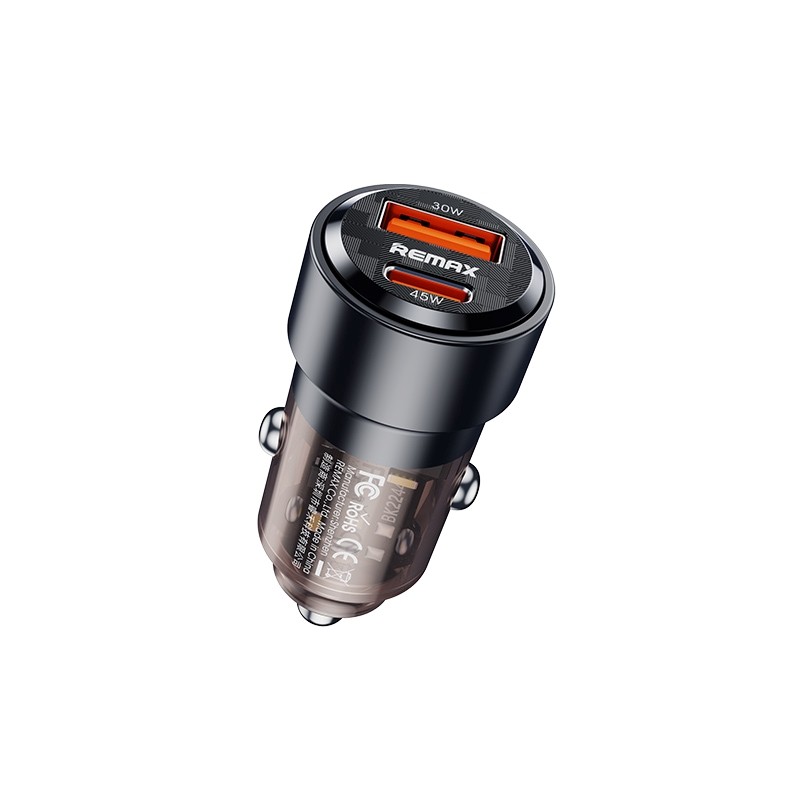 Autolaadija Remax RCC360 75W USB-C/USB-A must