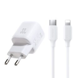 Laadija Joyroom JR-TG7 33W USB-C/USB-A + USB-C to Lightning 30W 1.0m cable valge