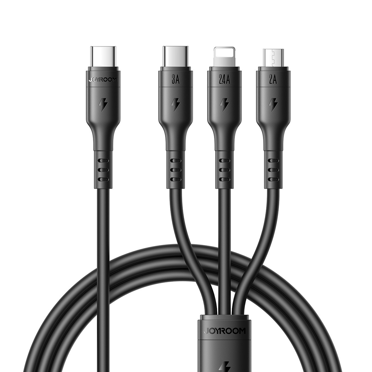 Laadimisjuhe Joyroom S-A61 USB-C to USB-C/Lightning/MicroUSB 3.5A 1.2m must