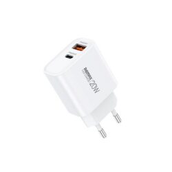 Laadija Remax RP-U120 20W USB-C/USB-A valge