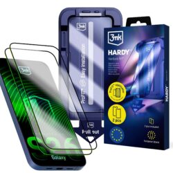 LCD kaitseklaas (2 tk) koos aplikaatoriga 3mk Hardy Hardura 9H Samsung S942 S26 must