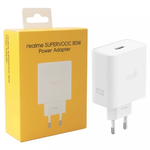 Laadija Realme SuperVOOC 80W USB-A valge