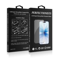 LCD kaitsev karastatud klaas Perfectionists 2.5D Super Strong Matte Tempered Glass Apple iPhone 15 Plus/16 Plus must