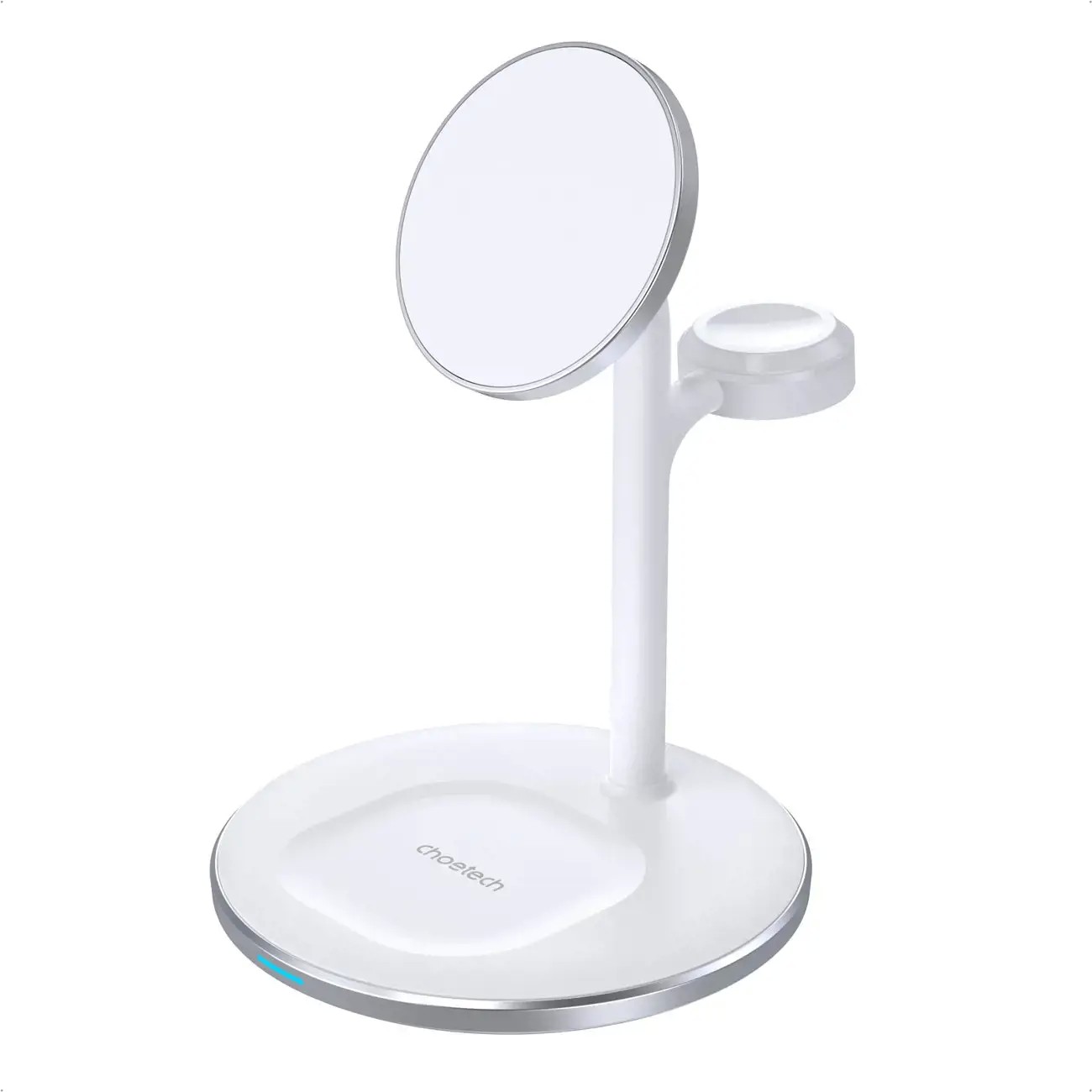 Juhtmeta laadija Choetech T585-F 3-in-1 15W valge - Pilt 2