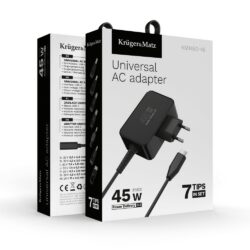 Kruger&Matz universaalne sülearvuti laadija 45W must