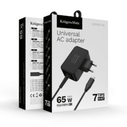 Kruger&Matz universaalne sülearvuti laadija 65W must