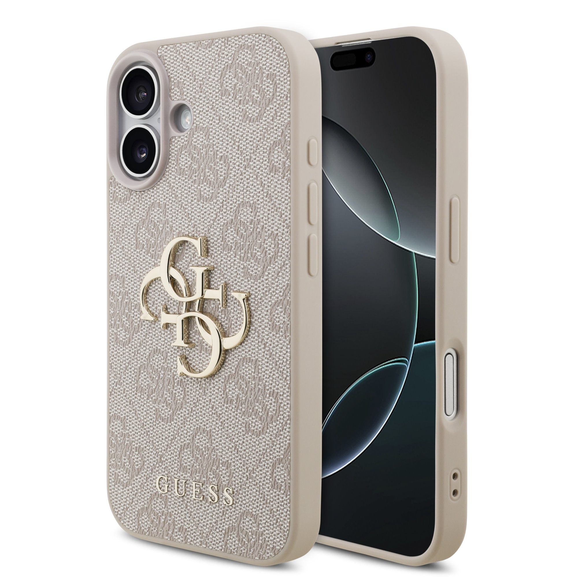 Telefoniümbris Guess PU 4G Metal Logo Apple iPhone 17 roosa